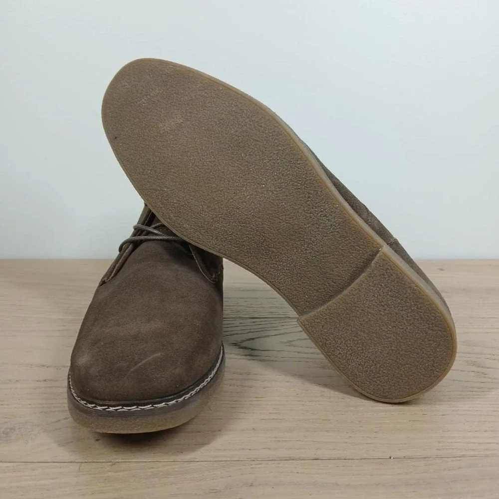 Sonoma Goods For Life Boot Men 10 Wide Brown Suede Chukka Lace Up Streetwear